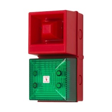 【245206】AUDIO/VISUAL SIGNAL FLASH 230VAC GRN