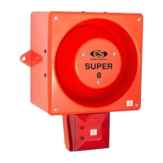 【245395】AUDIO/VISUAL SIGNAL FLASH 230VAC RED
