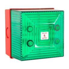 【245450】VISUAL SIGNAL FLASHING 280VAC GREEN