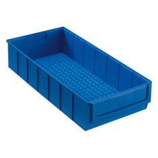 【456550】SHELF BIN 185 X 400 X 81MM BLU