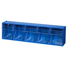 【464430】BIN CABINET 600 X 135 X 165MM BLU/CLR