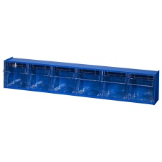 【464440】BIN CABINET 600 X 95 X 115MM BLU/CLR
