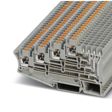 【3012300】DINRAIL TERMINAL BLOCK 8WAY 12AWG GRY