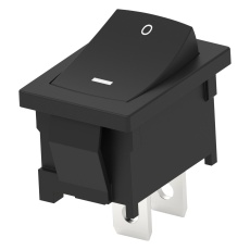 【1-1571076-1】ROCKER SWITCH SPST 16A 125VAC PANEL