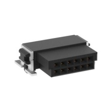 【154740-E】CONN R/A RCPT 12POS 2ROW 1.27MM SMT