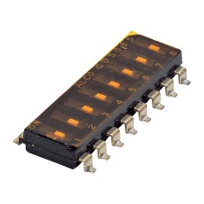 【1825006-3】DIP SWITCH 2POS SPST 0.025A 24V SMD