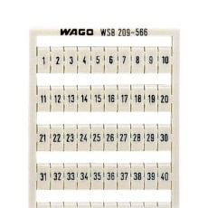 【209-566】MARKING CARD 1-50 BLACK ON WHITE