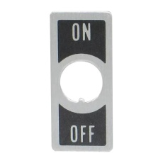 【2-1437628-4】SWITCH PLATE ON-OFF 0.25 DIA