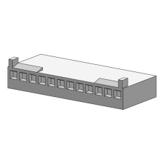 【22-01-3127】CONNECTOR HOUSING RCPT 12POS 2.54MM