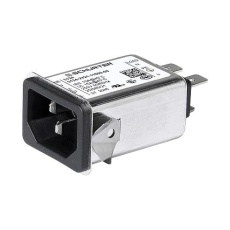 【3-130-967】CONN IEC C14 INLET 1A/250VAC SNAP IN