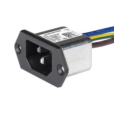 【3-132-198】CONN IEC C14 INLET 10A/250VAC SCREW