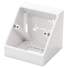 【3LA】ANGLED BACK BOX SINGLE GANG WHITE