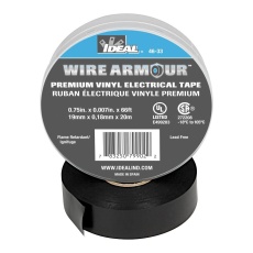 【46-33】TAPE 66 FT X 0.75 BLACK 7MIL