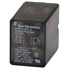 【6-1393144-6】POWER RELAY DPDT 12VDC 15A THT