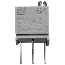 【64XR500LF】TRIMMER POTENTIOMETER 500 OHM 12TURN THRU HOLE