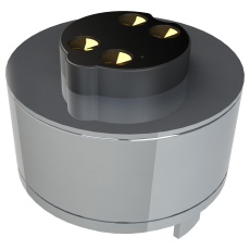 【686A04222A01E1E】MAGNETIC CONN RCPT 4POS 5V 2A