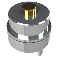 【686B02222030B1E】MAGNETIC CONN RCPT 1POS 5V 2A