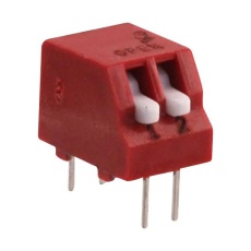 【76PSB02ST】DIP SWITCH 2CKT SPST-NC 0.15A/30V TH