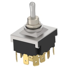 【8-6437630-2】TOGGLE SWITCH 4PDT 20A 250VAC PANEL