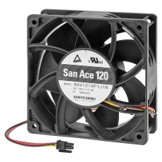【9GV1224P1J22】AXIAL FAN 120MM 24VDC 224CFM 64DBA