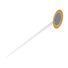 【AB1070B-LW150-R】PIEZO BENDER 7KHZ 0.01UF 1KOHM