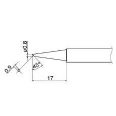 【T34-C08】こて先 0.8C型 DASH FX650用