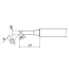 【T34-C3】こて先 3C型 DASH FX650用