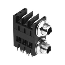 【ACJMMHDM】PHONE CONN MONO DUAL JACK 6.35MM/2POS