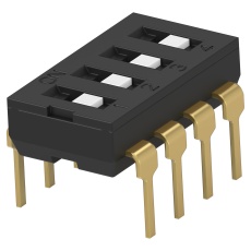 【ADFN04TTU04】DIP SW 4CKT SPST 0.025A 24VDC TH
