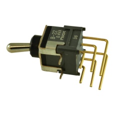 【B22JV】SWITCH TOGGLE DPDT 0.1A 28VAC