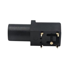 【BU-163-0】BANANA CONN R/A JACK 24A 60VDC BLACK