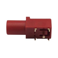 【BU-163-2】BANANA CONN R/A JACK 24A 60VDC RED