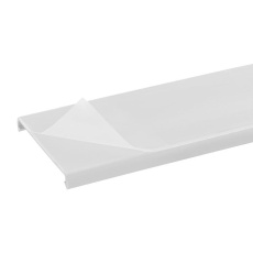 【C1WH6-F】DUCT COVER 1.8M X 31.8MM PVC WHITE