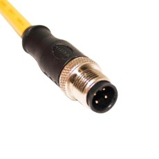 【C4A05M010】SENSOR CORD 4P M12 PLUG-FREE END 10M