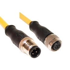 【C4AC05M005】SENSOR CORD 4P M12 PLUG-RCPT 5M