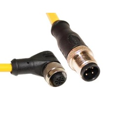 【C4AD05M010】SENSOR CORD 4P M12 PLUG-R/A RCPT 10M