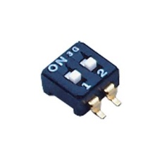 【CFS-0202TA】DIP SWITCH DPST-NO 0.1A 6VDC SMD