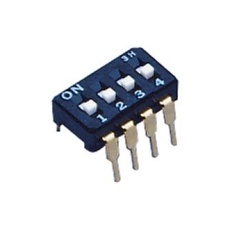 【CFS-0402MC】DIP SW 4CKT SPST 0.1A 6VDC TH
