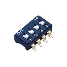 【CFS-0402TA】DIP SWITCH 4PST-NO 0.1A 6VDC SMD