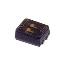 【CHS-02TA1】DIP SW 2CKT SPST 0.1A 6VDC SMD
