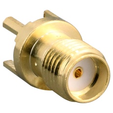 【CONSMA001-C-G】RF COAX CONN SMA JACK 50 OHM PCB