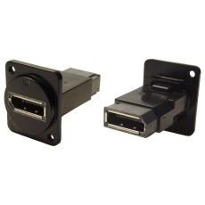 【CP30233M3B】ADAPTER DP RCPT-DP RCPT BLK METAL M3