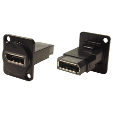 【CP30233MB】ADAPTER DP RCPT-DP RCPT BLK METAL CSK