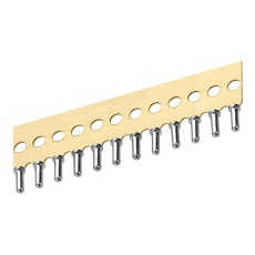 【D01-9901201】SIP SOCKET 12POS 2.54MM GOLD TH
