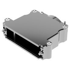 【D104000ANE0/AA】D SUB BACKSHELL 180DEG ALUM