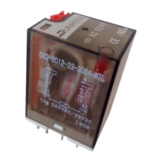【DX2-2012-23-1024-WTL】INDUSTRIAL RELAY DPDT 24V 10A SOCKET