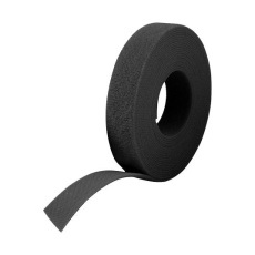 【E22910733099925】TAPE HOOK & LOOP 107MMX25M ROLL BLK