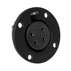 【EP-4-13PB】LOUDSPEAKER RCPT 4POS CHASSIS