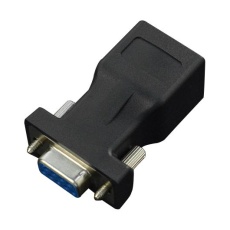 【FIT0857】ADAPTER DB9 RCPT-RJ45 JACK BLACK