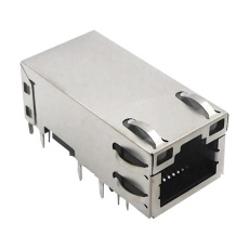 【G27-122T-066B】MOD CONN R/A RJ45 JACK 8P8C 1PORT TH